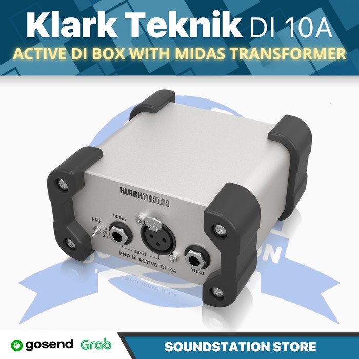 Klark Teknik DI 10A Active DI Box with Midas Transformer