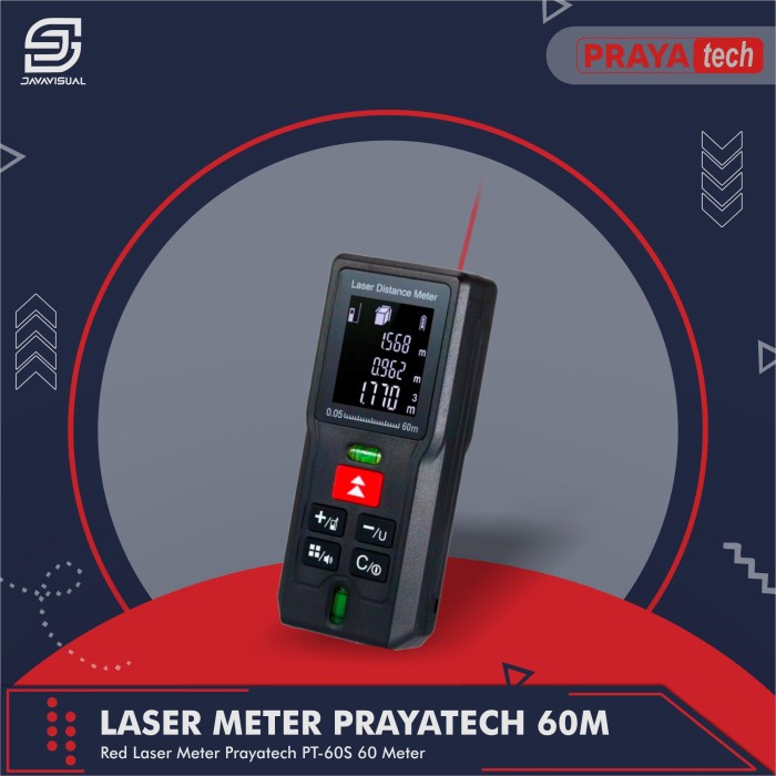 [JaVis] Laser Meter Praya Tech Meteran Digital Laser 60 M PT-60S