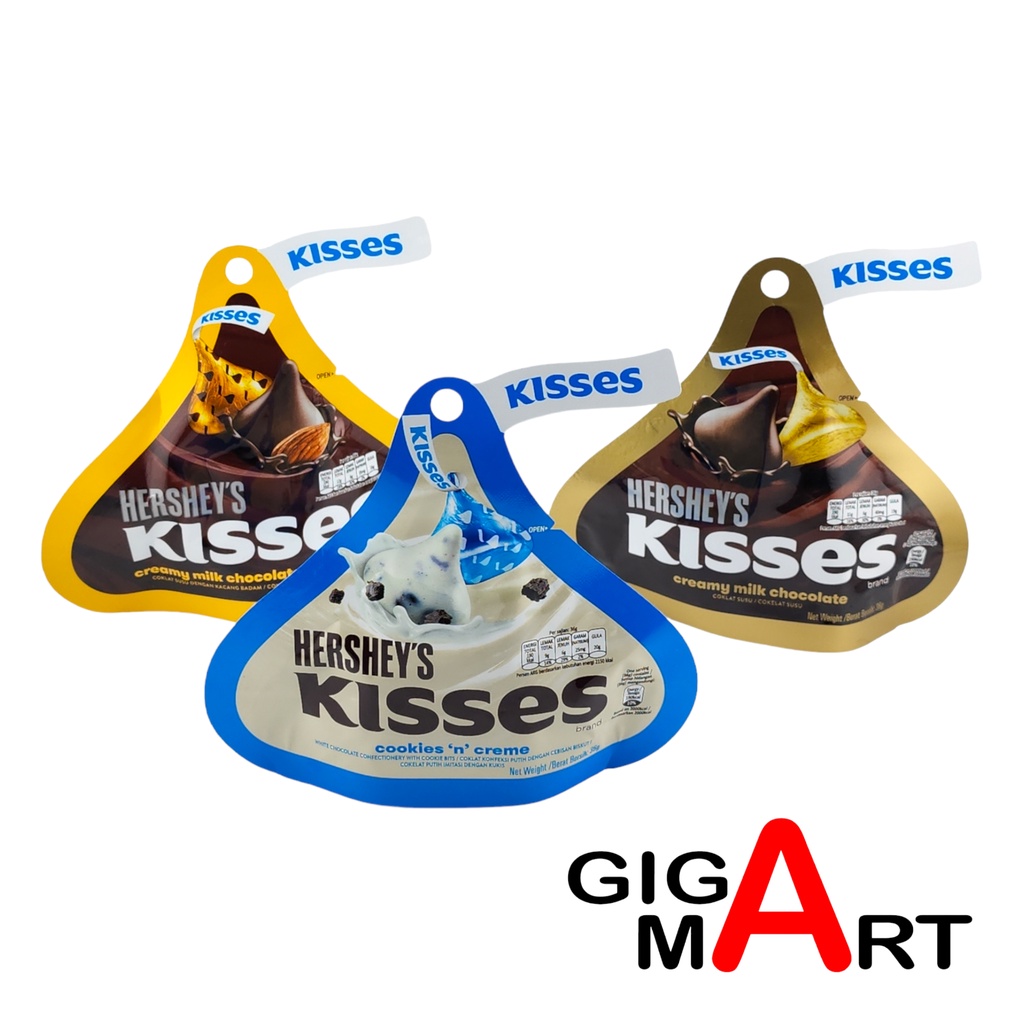 

Hershey's Kisses Chocolate Import Viral - Netto 36 Gr