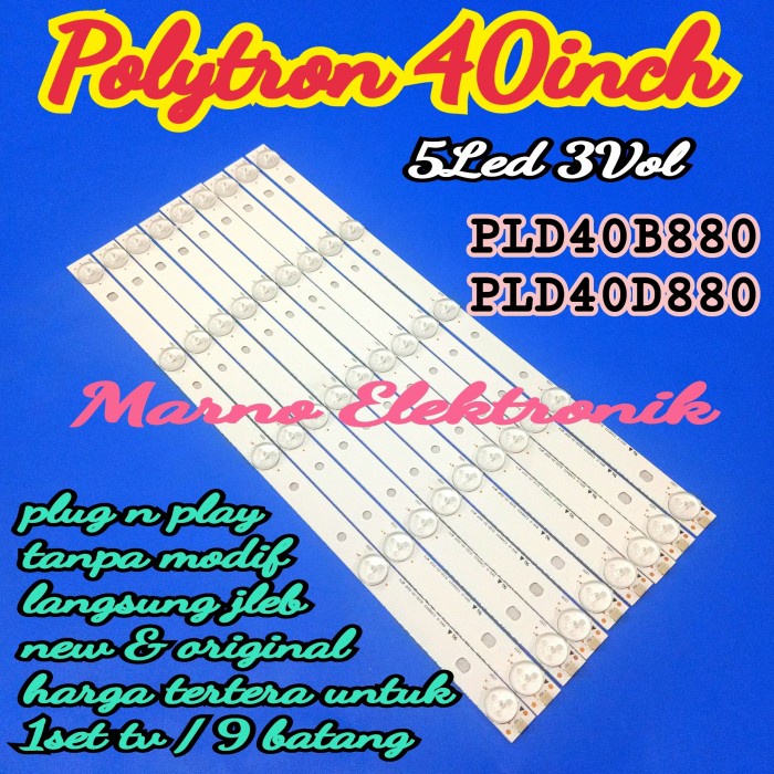 BL BACKLIGHT LED POLYTRON PLD40D880 PLD40B880 PLD 40B880 40D880 5K 3V
