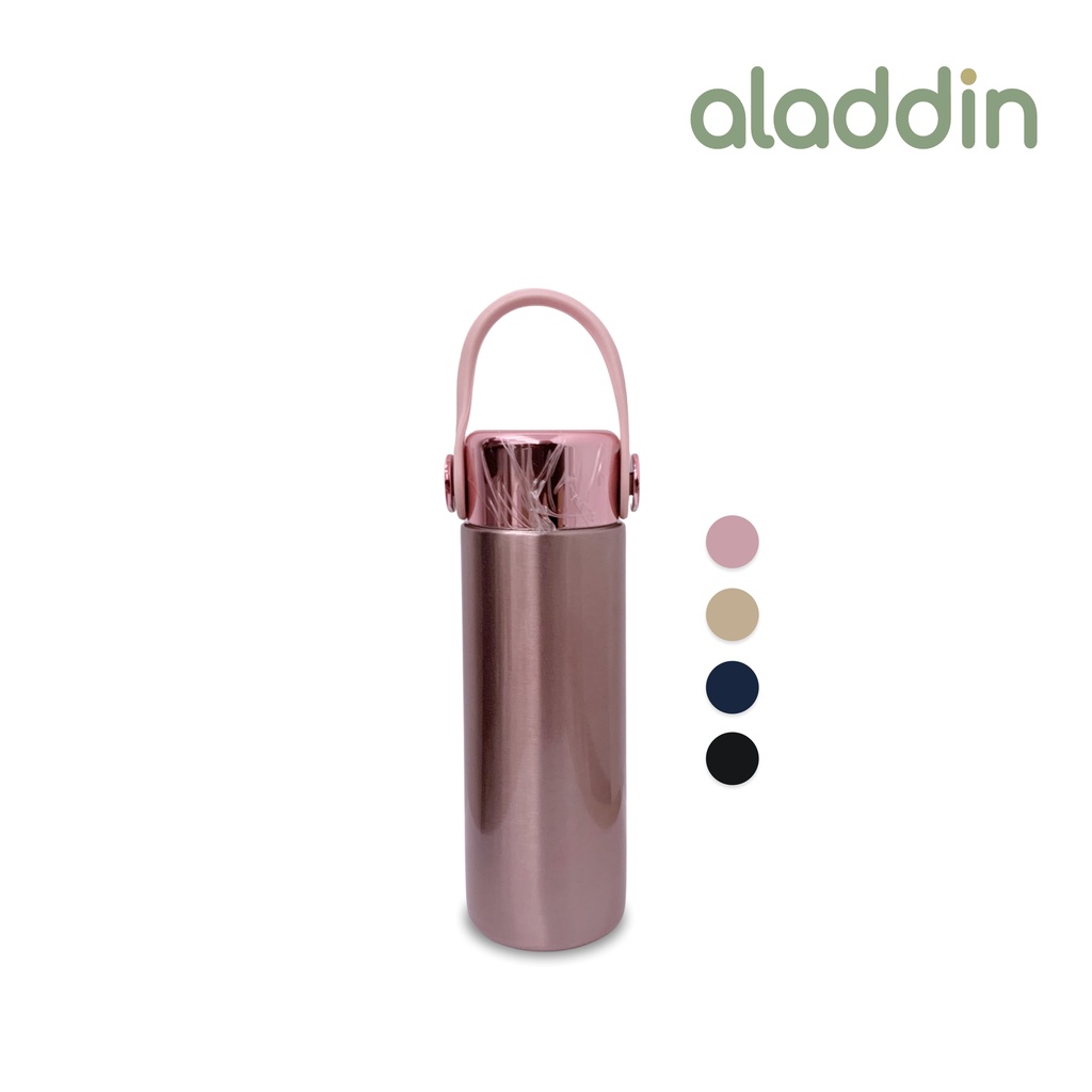 aladdin Botol Minum Thermos Aesthetic With Handle Stainless Steel Tahan Lama Dingin dan Panas, BPA Free 250ml, A-250
