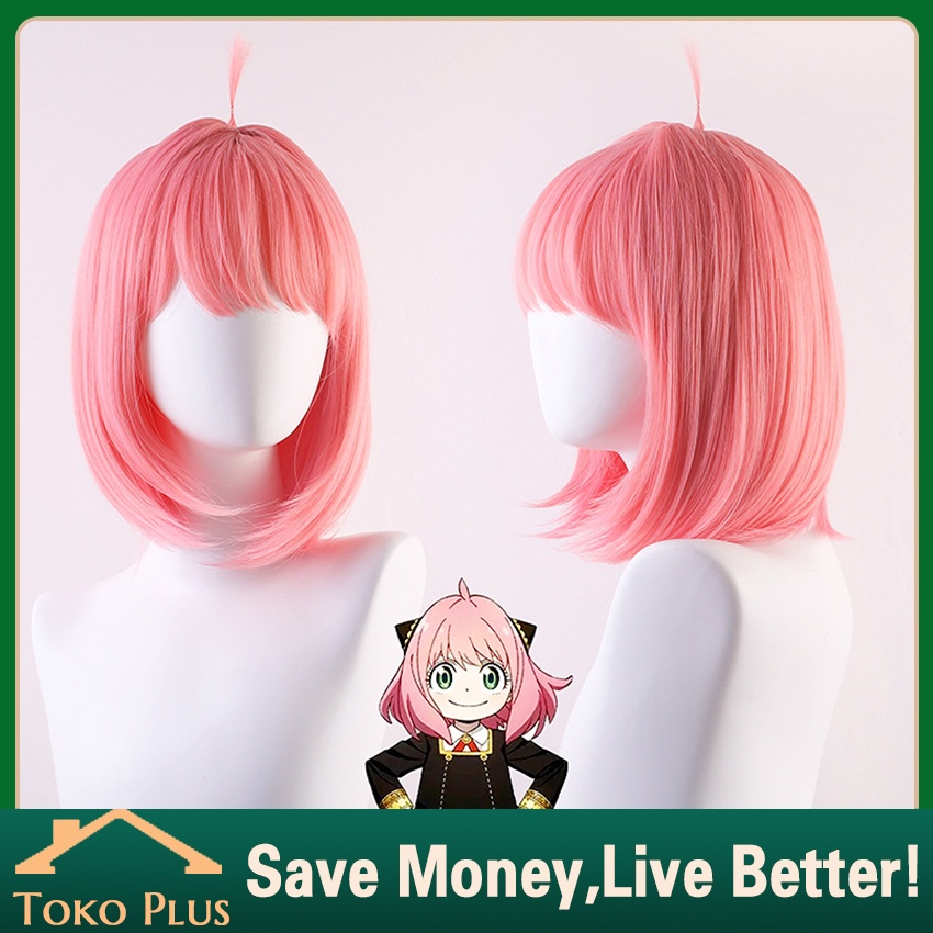 Wig Anya Forger Spy x Family Cosplay