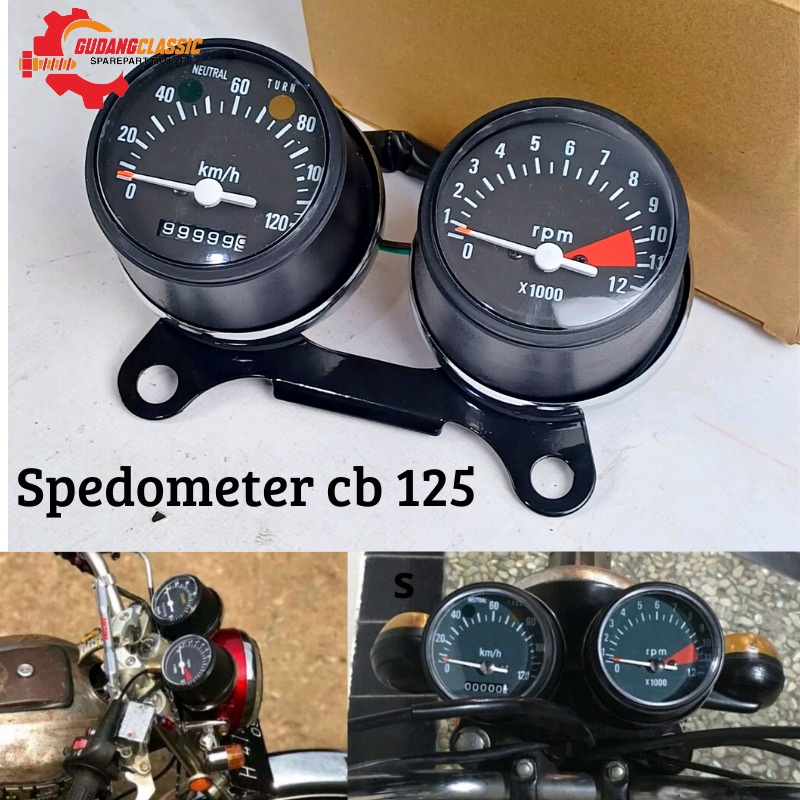 SPIDOMETER CB 125 SET RPM SPIDO SPEEDOMETER CB 125 SET RPM