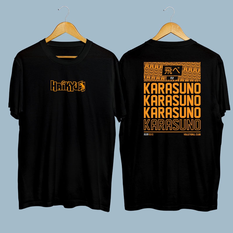 Baju Kaos Haikyuu Club Klub Voli Putra Karasuno Anime 8