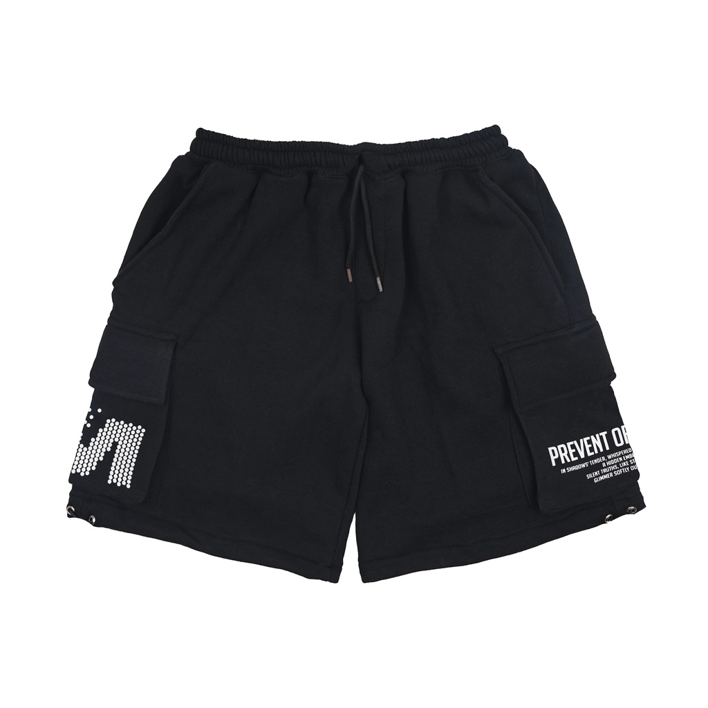 Moxie Cargo Fleece Short Pants Hidden - Black