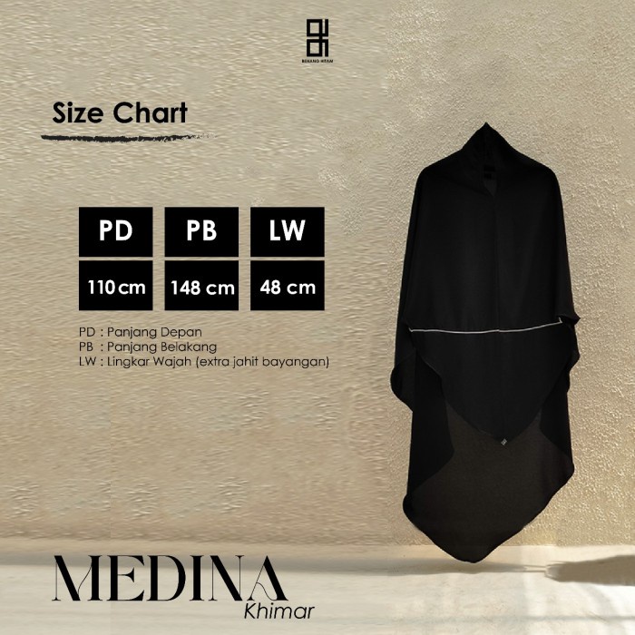 Khimar Medina fursan silk by Benang Hitam