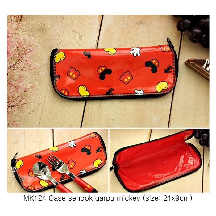 Tempat Sendok Garpu Mickey ORI KOREA