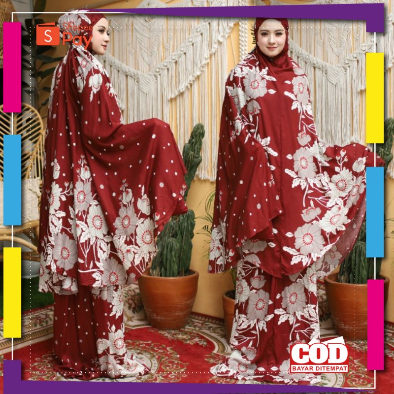 RAMADHAN SALE // grosir tanah abang|| MUKENA BALI DEWASA JUMBO KATUN RAYON MOTIF | CIARA LESTIA POLK