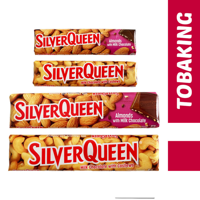 

Silverqueen Almond Cashew Milk Chocolate Coklat Silver Queen