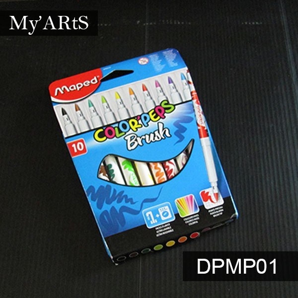 

Maped Colorpeps Brushpen Set 10 Brush Pen Lettering Calligraphy Alat lukis Myarts