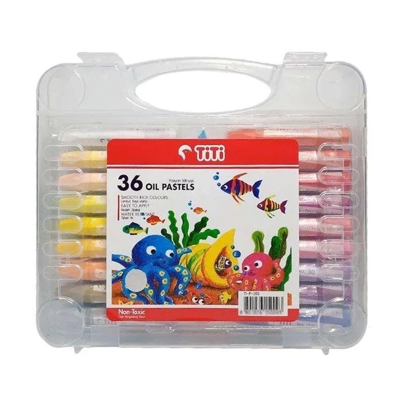 

Titi oil pastel 36 warna TI-P-36s / Krayon minyak crayon non-toxic