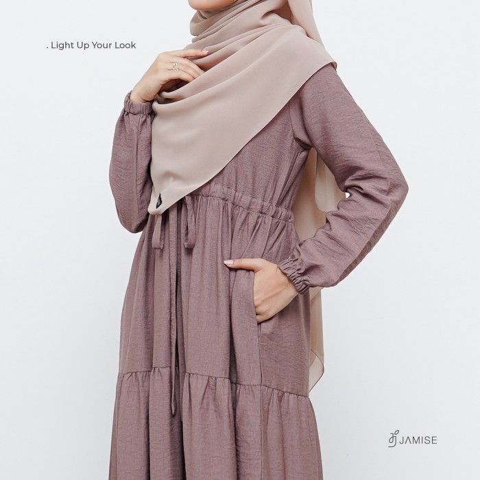 Rubia Dress - New Colour by Jamise Syari - Blush, XS