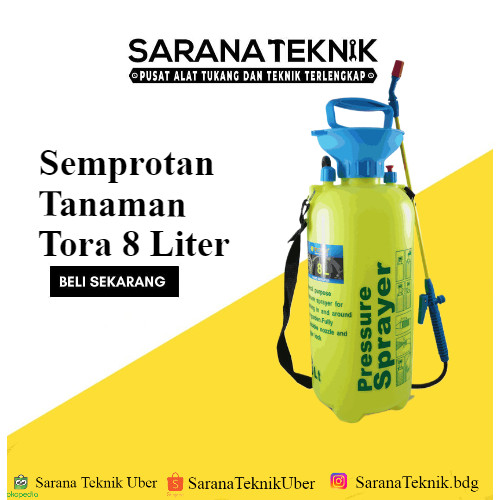 TORA Semprotan Taman - Semprotan Hama - Pressure Hand Sprayer 8 Liter / Semprotan Hama 8 Liter / Sem