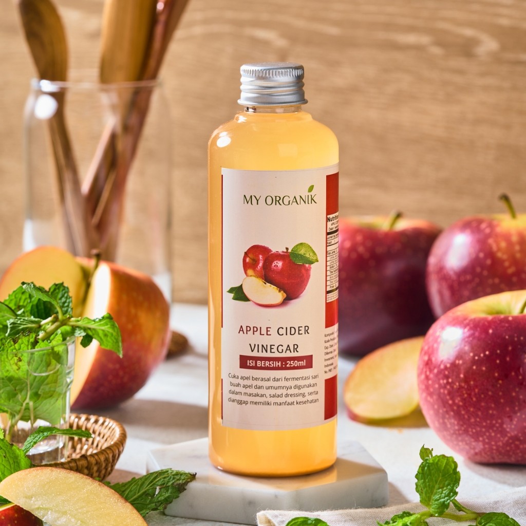 

My Organik Cuka Original Apel Apple Cider vinega with mother Original Asli Minuman Diet Premium Pure