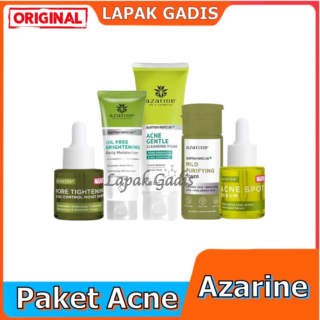 Lapak Gadis Azarine Intense Acne Package [5 PCS] Paket Jerawat
