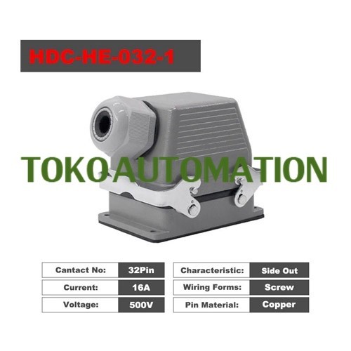 LS99 HE-032-1 HE-032 1 32 pin 500V 16A heavy duty connector SU42