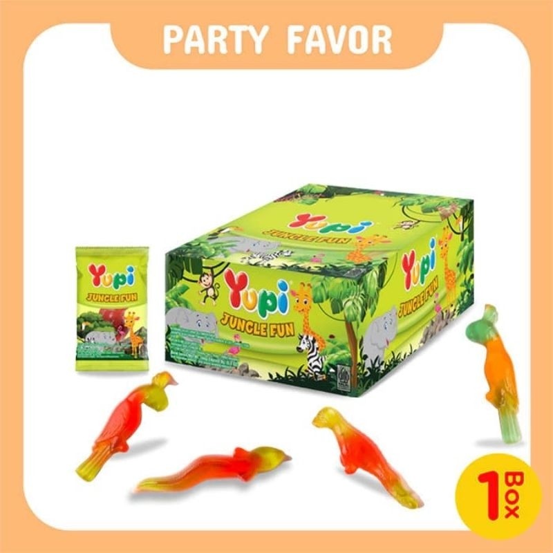 

Yupi Jungle fun, gummy dengan bentuk menyerupai hewan hutan