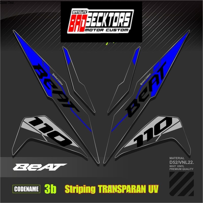 Decal Sticker Striping Variasi Transparan Uv Beat Esp Malaysia Striping Transparan Uv Beat Esp Cbs I