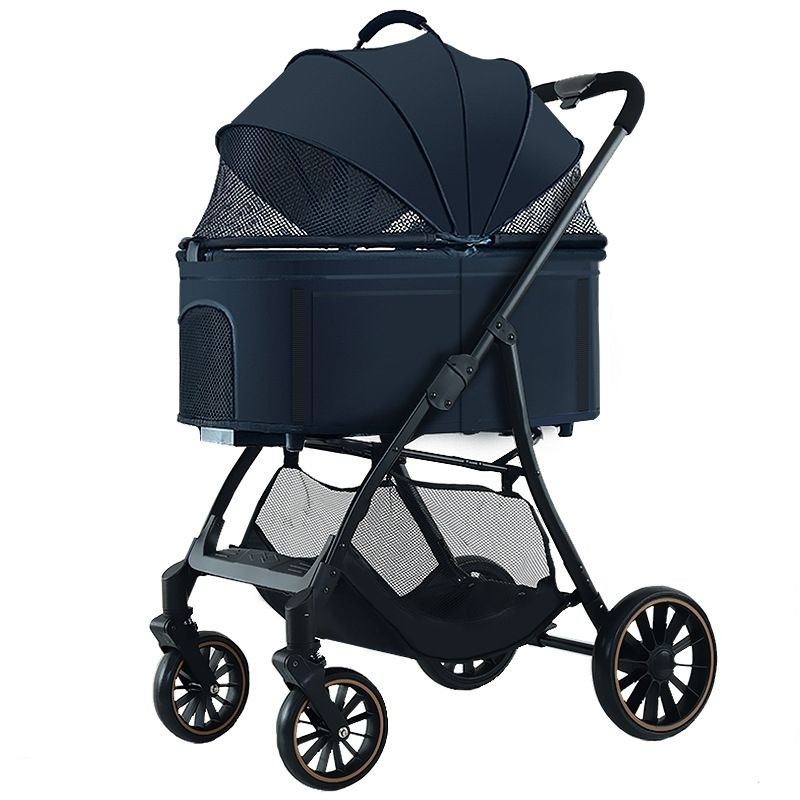Pet Stroller, Dog and Cat Stroller, Small Pet Dog Stroller, Lightweight, Detachable Cage, Foldable