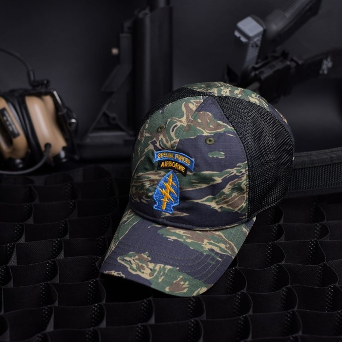 Topi Tactical Fox Two US Army Special Force Airbone Tiger Stripe / Mesh