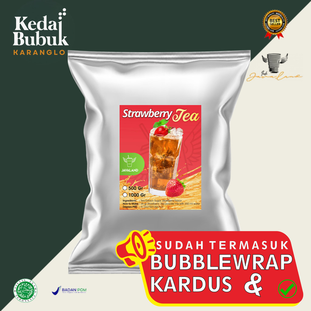 

(Super) Bubuk Minuman Strawberry Tea Javaland Kemasan 1 Kg