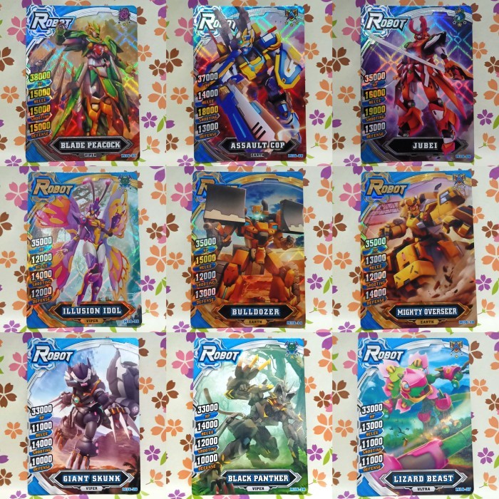 hero of robots silver - bronze - normal galaxy epoch 4 satuan blade peacock - assault cop - chimera 