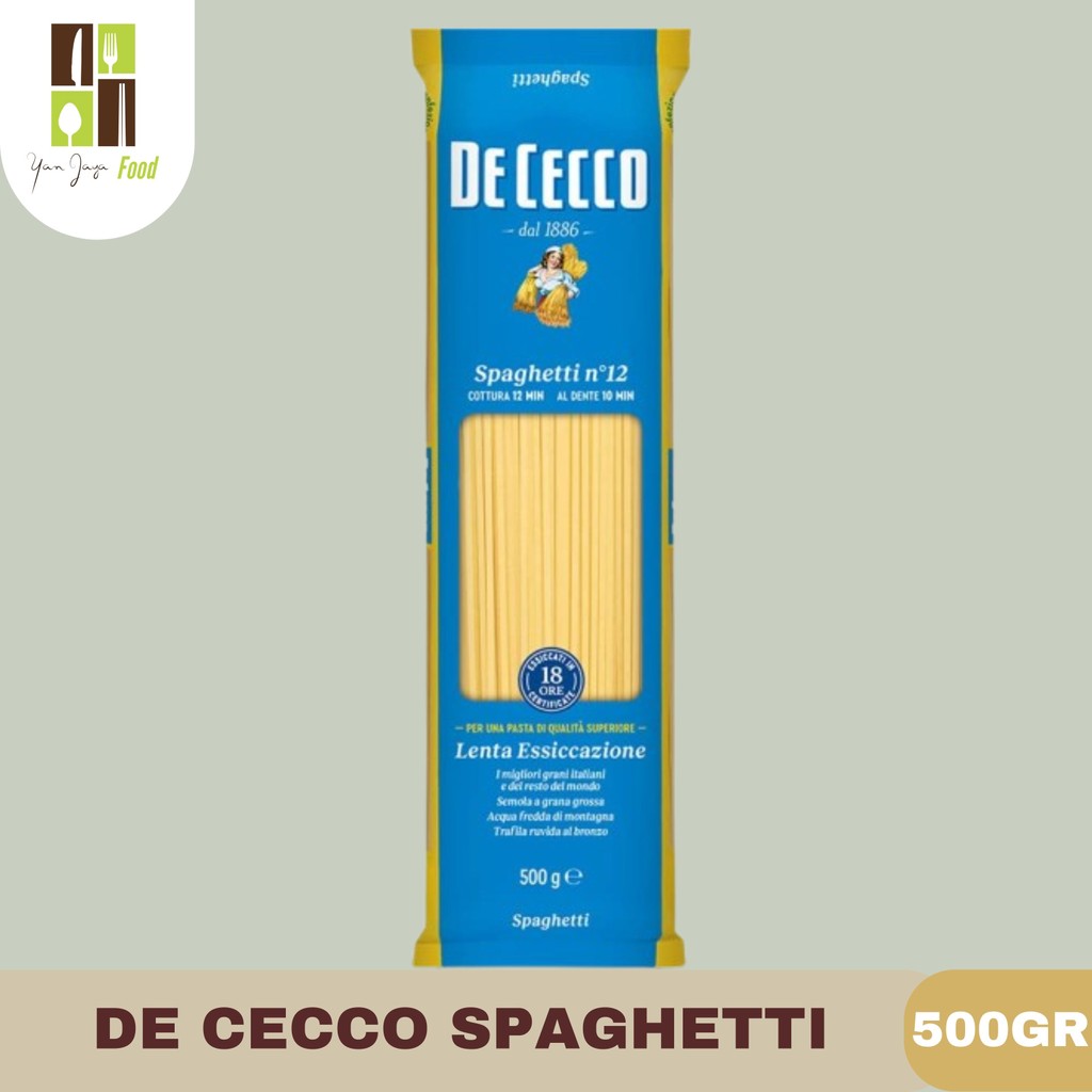 

De Cecco Pasta Spaghetti / Spageti / Pasta Made In Itally Kemasan 500gr