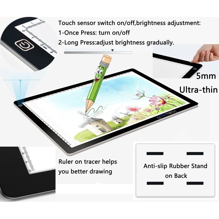 

A4 Led Light Pad / Led Drawing Tracing Board / Copyboard Papan Jiplak