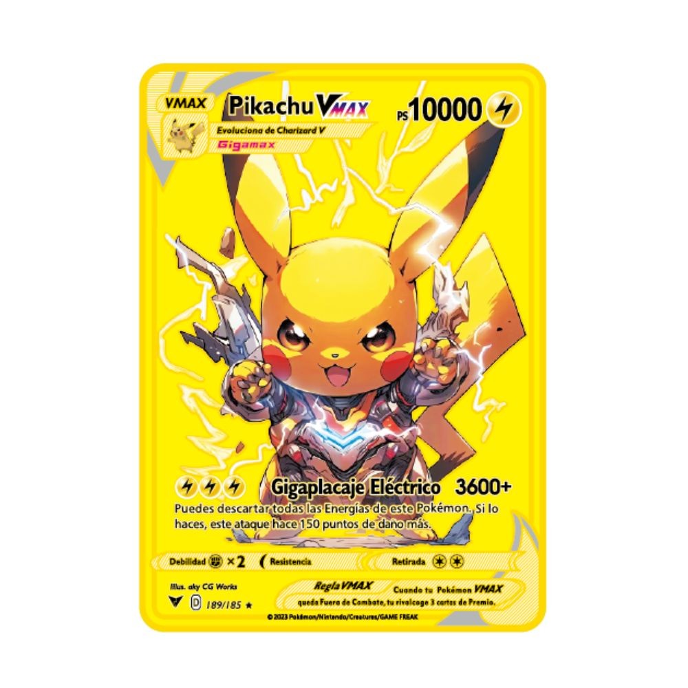 2024 New Spanish Pok é mon Cards Metal Pokemon Letters Spanish Pokemon Iron Cards Mewtwo Pikachu Gx 