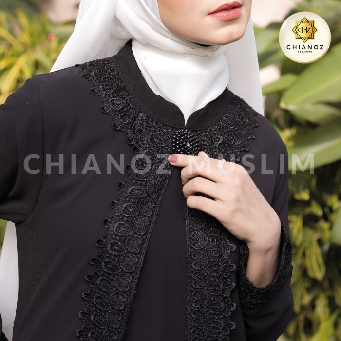 NEW -Baju Gamis Putih / Busana Muslim / Baju Muslim Wanita #116 STD - warna HITAM, XL