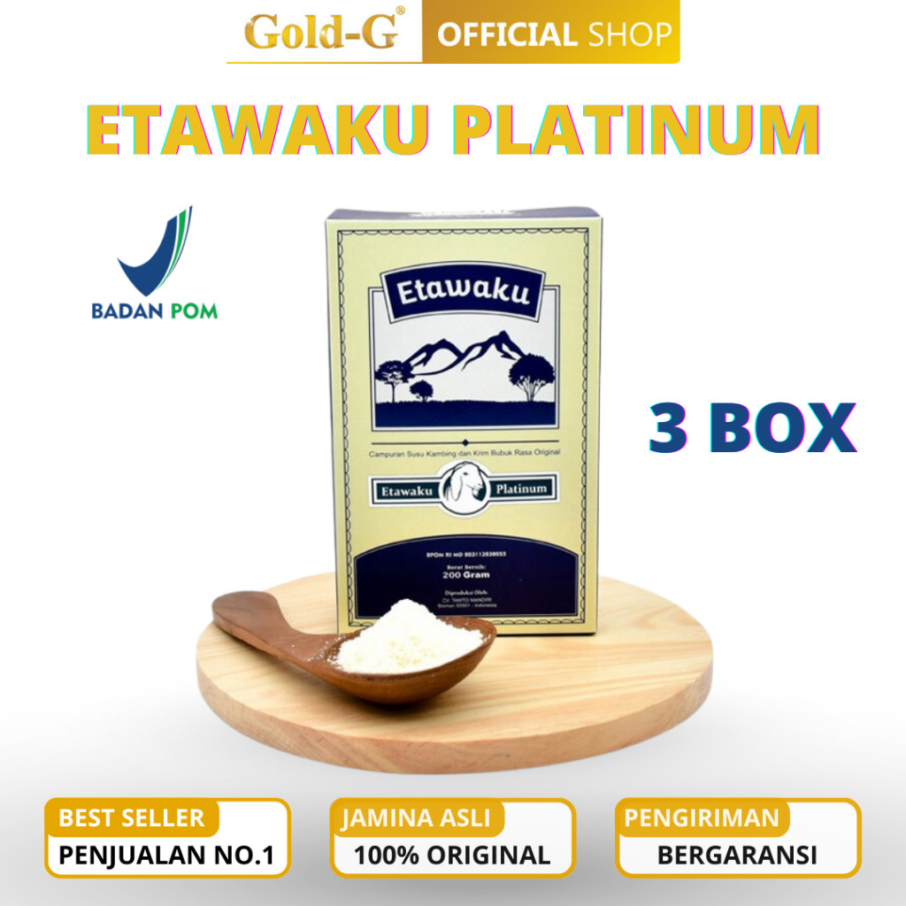 

[ PAKET 3 BOX ] Etawaku Platinum Susu Kambing Etawa Asli