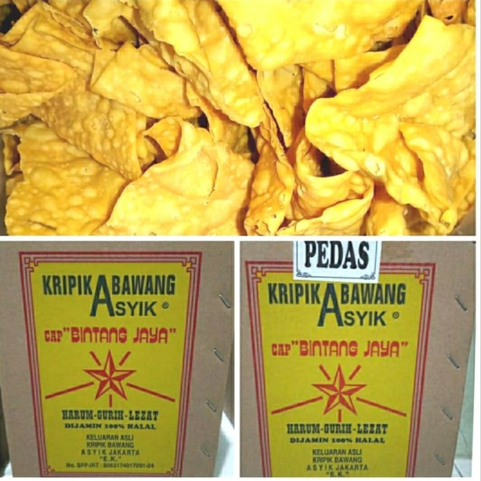 

Kripik Bawang 1kg / Kripik Lebaran / Kue Lebaran / Kripik Bawang