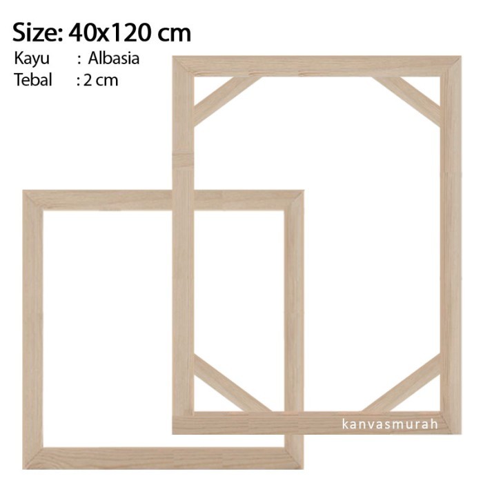 

Spanram 40x120 cm Span Ram Kayu Frame 120x40 cm