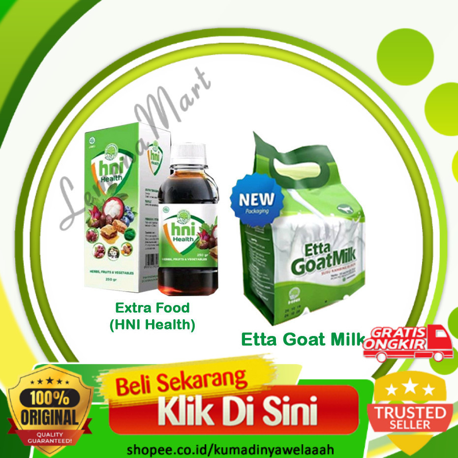 Extra Food / HNI HEALTH - Etta Goat Milk (EGM) - HNI HPAI - nutirsi untuk anak, dewasa, lansia HK0-L