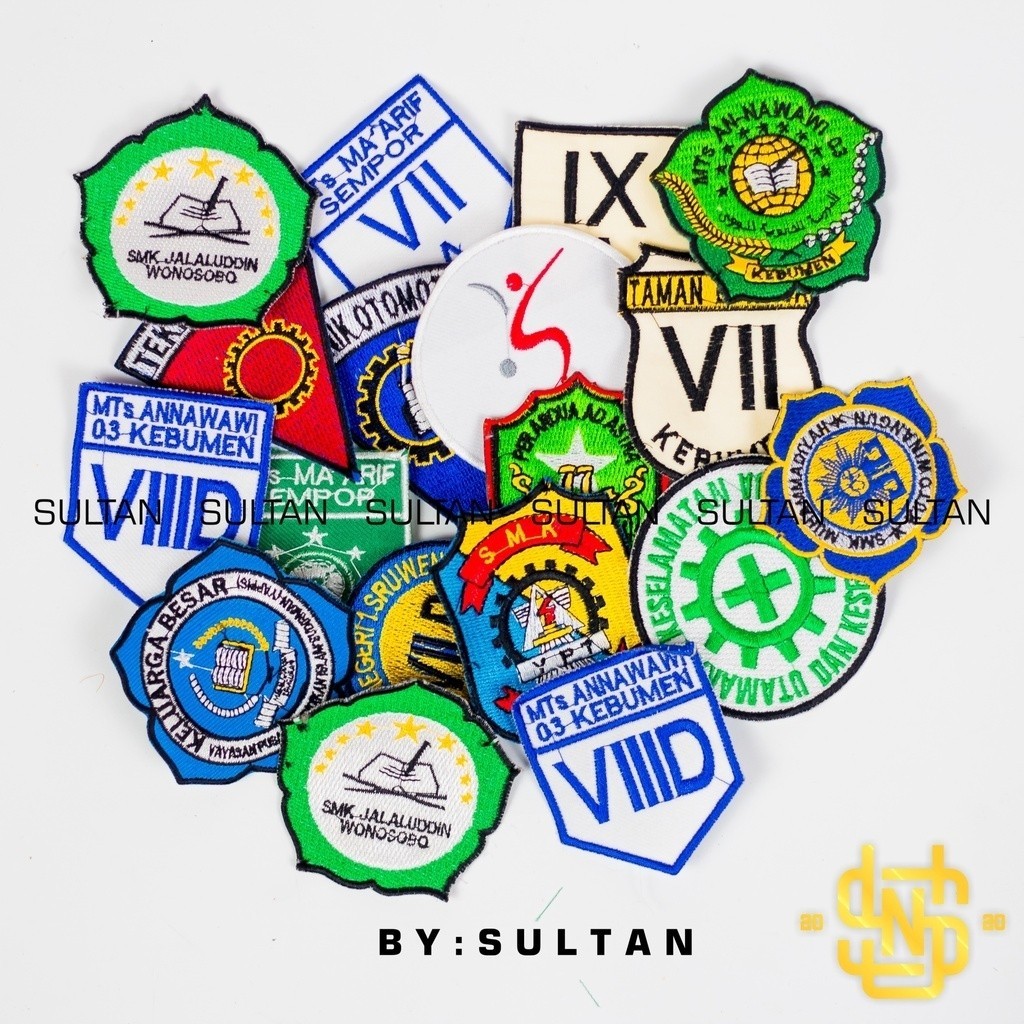 Bordir LOGO SENDIRI CUSTOM LOGO BORDIR PATCH PESAN LOGO SENDIRI BEDGE BET EMBLEM bordir