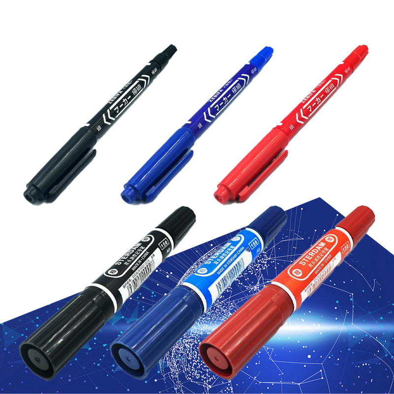 

5PCS Large Small Dual Tip Marker Oil-based Outlining Disc Box Tip Marker
