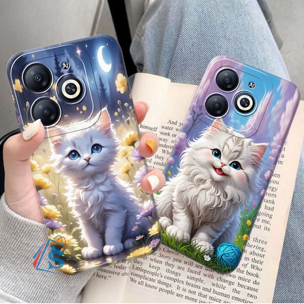 [SHARK CASE] Softcase ITEL A70 A60 A60S P40 S23 S23 PLUS Motif Kucing Cute Anabul - Casing Itel - Ce