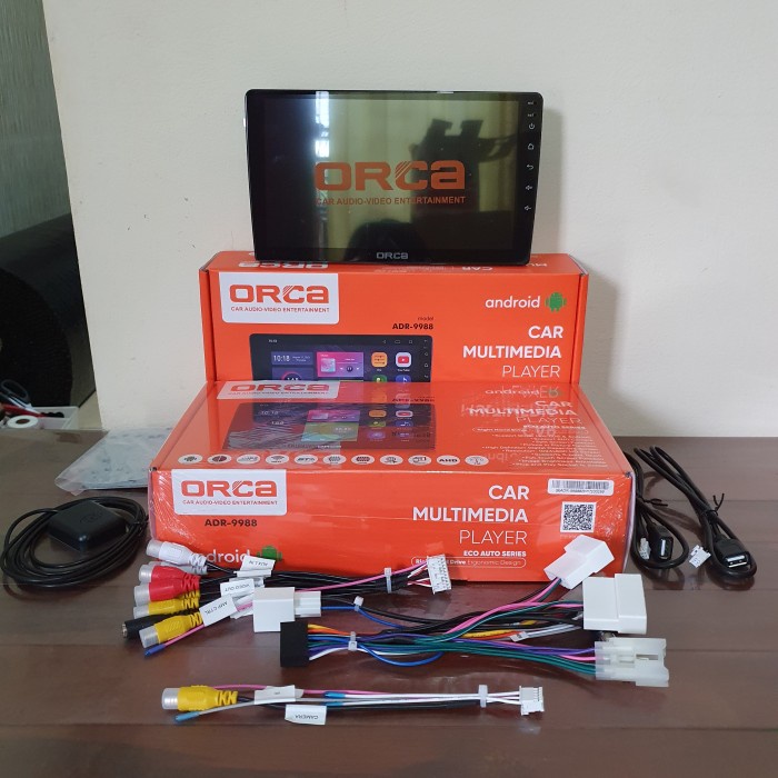 Paket head unit Android Orca+Frame Avanza/Xenia lama 2004-2011 9 inch