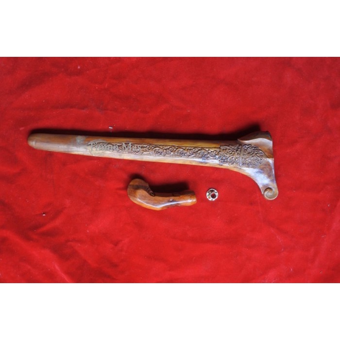 warangka keris sandang walikat ukir kayu sawo antik