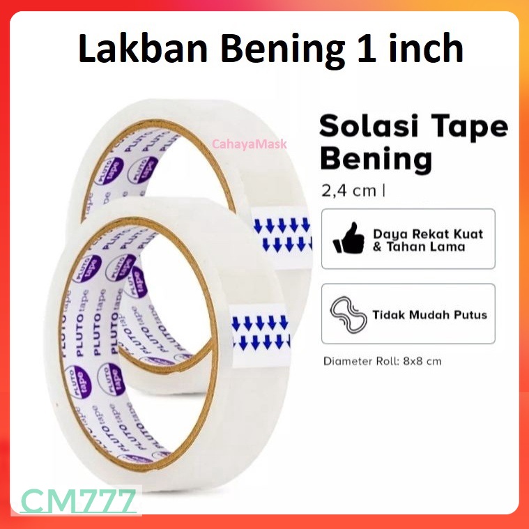 

Lakban Bening 1 inch/Isolasi Bening