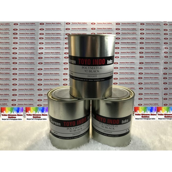 

Best Seller-Promo TOYO INDO POLYMATE-G 92 BLACK (Cat Sablon Plastik)
