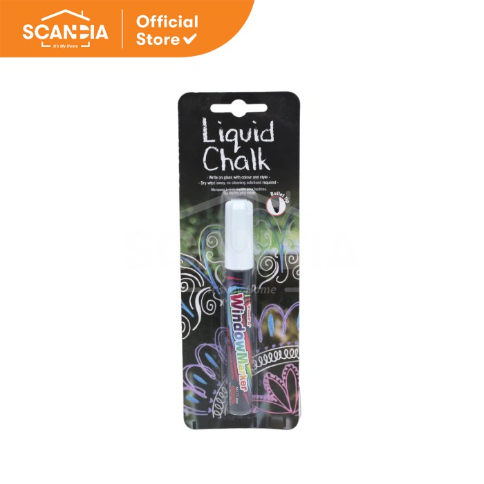 

SCANDIA Kapur Tulis Liquid Window Chalk White (SE0313)