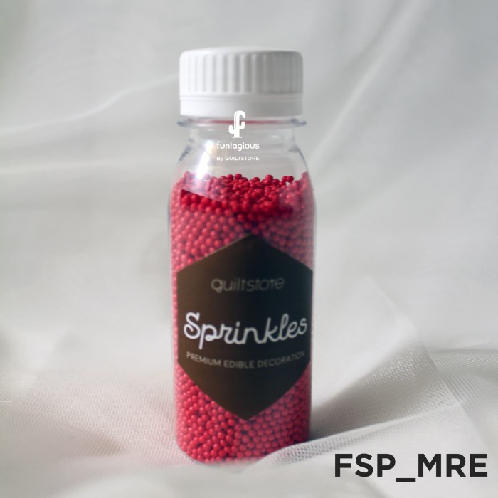 

FSP_MRE Sprinkle Hiasan Kue Merah Mini Nonpareil