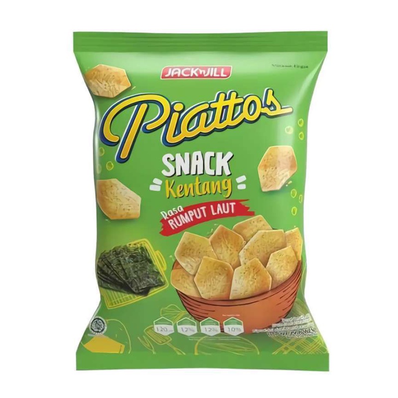 

Piattos Rasa Rumput Laut Snack Kentang [75 g]