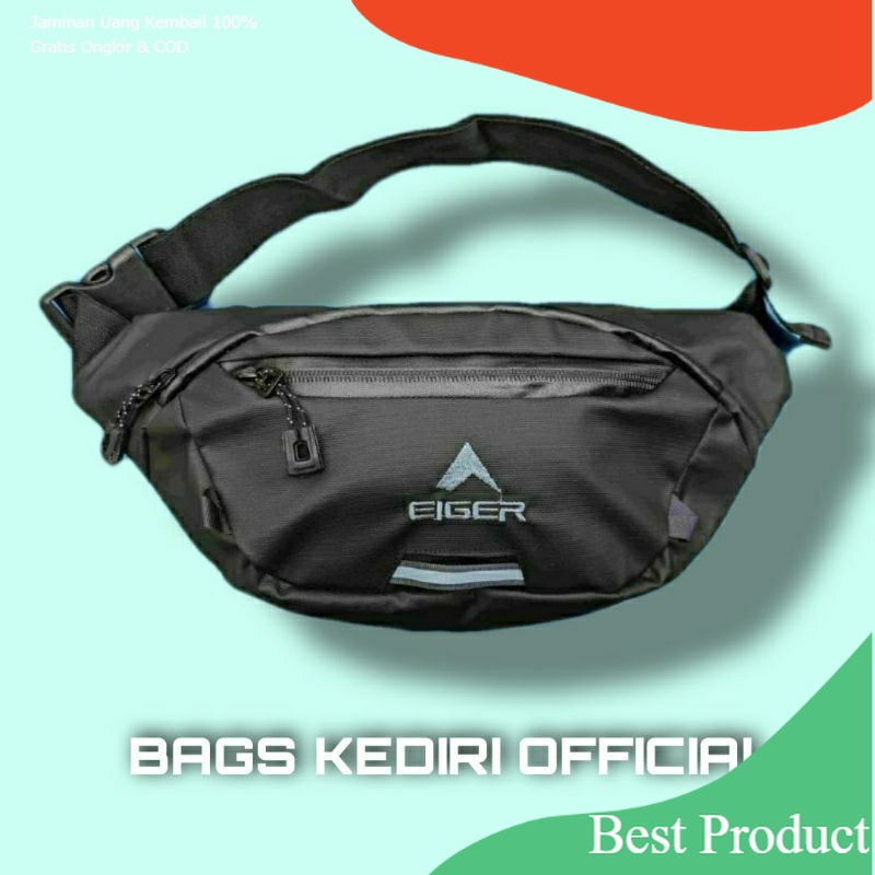tas selempang pria eiger1989 tas sling bag gunung outdoor slingbag grade ori waistbag anti air/ Styl