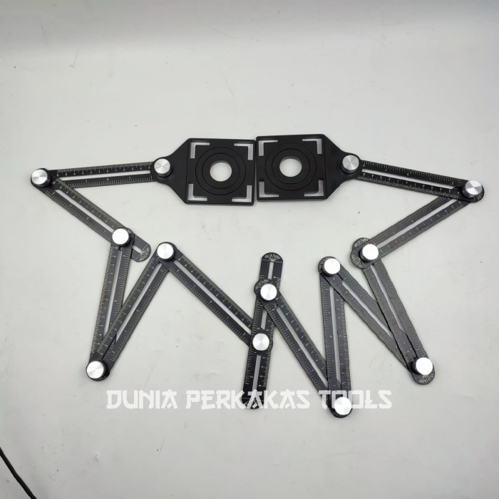 Penggaris lipat siku Keramik 12 Sudut penggaris sudut keramik