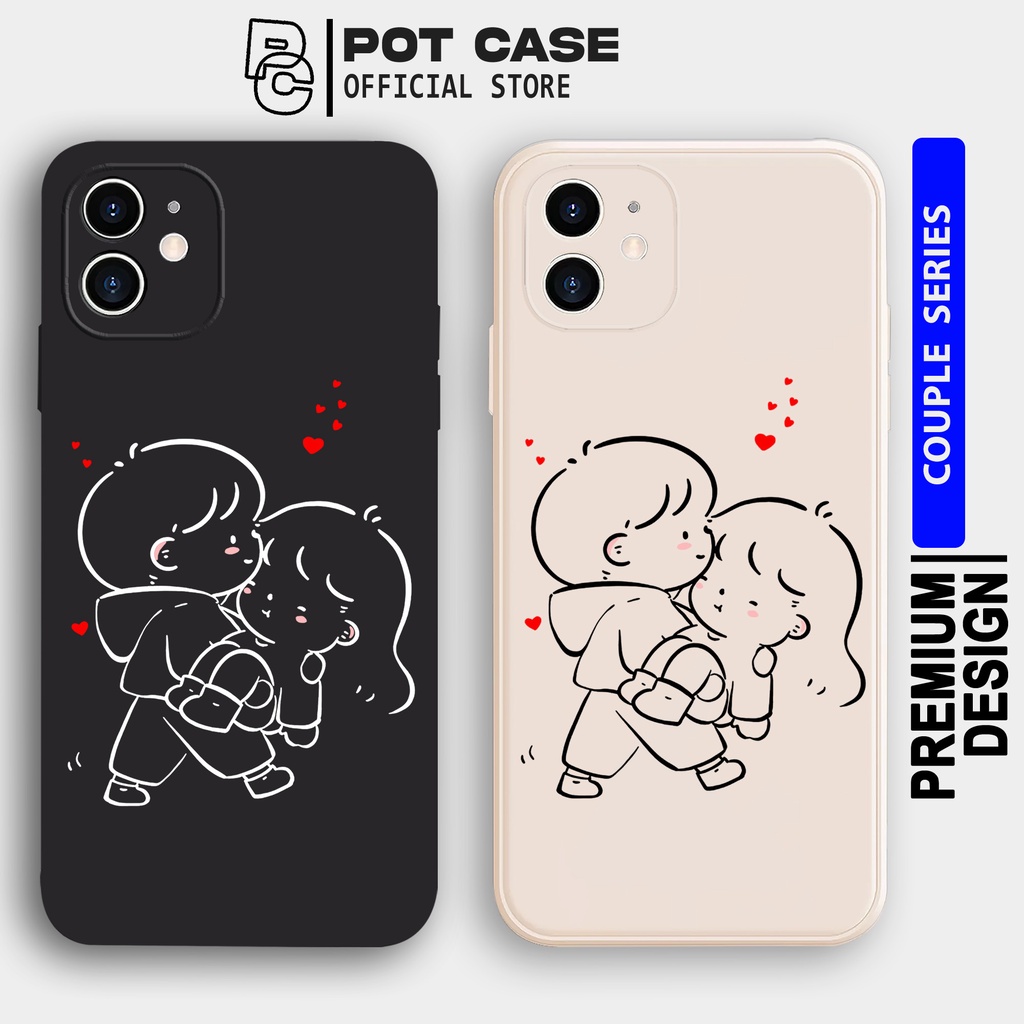 Case Couple Cute Gendong PO265 Samsung A14 A54 A20S A03 A03S A11 A13 A23 A32 A22 A51 A52 Softcase Si