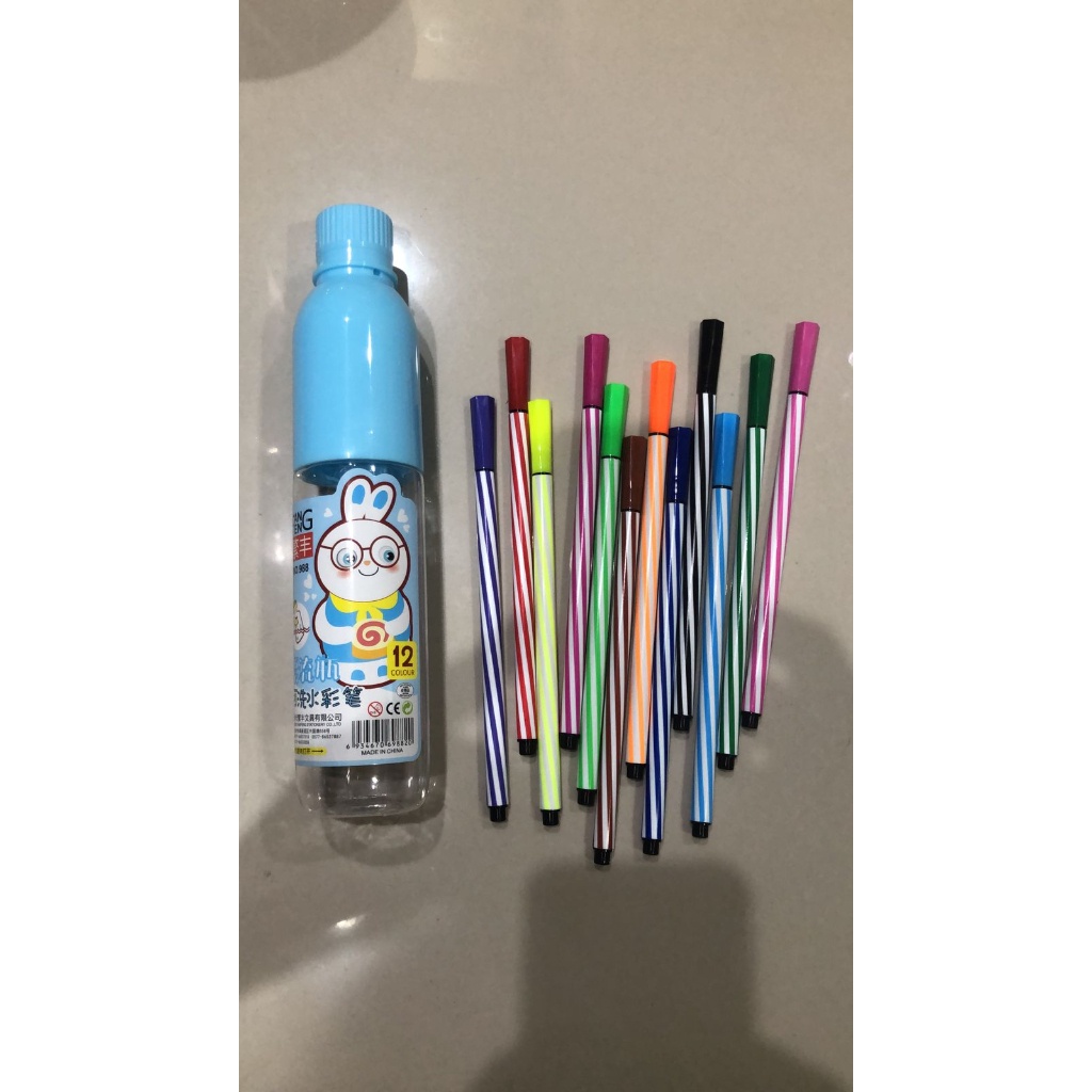 

GROSIROK168 Spidol TABUNG Warna-Warni Cute Color Pen SET Isi 12 pcs Pensil Warna Menggambar Mewarnai