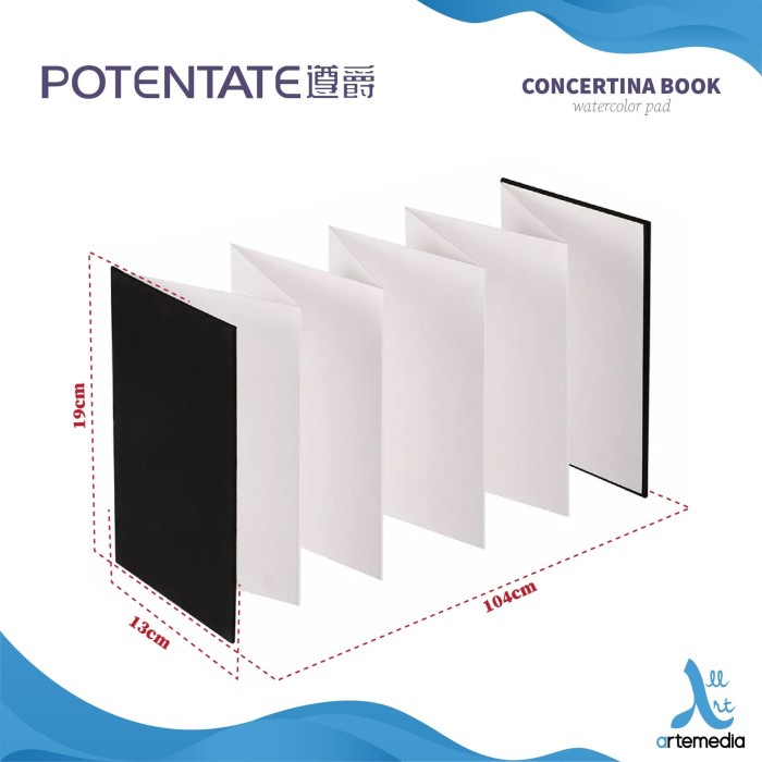 

Potentate Watercolor Concertina Book