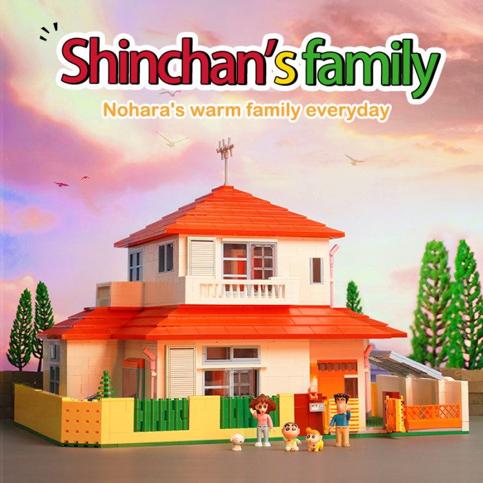 Keeppley Crayon Shinchan - Shinchan'S House Set